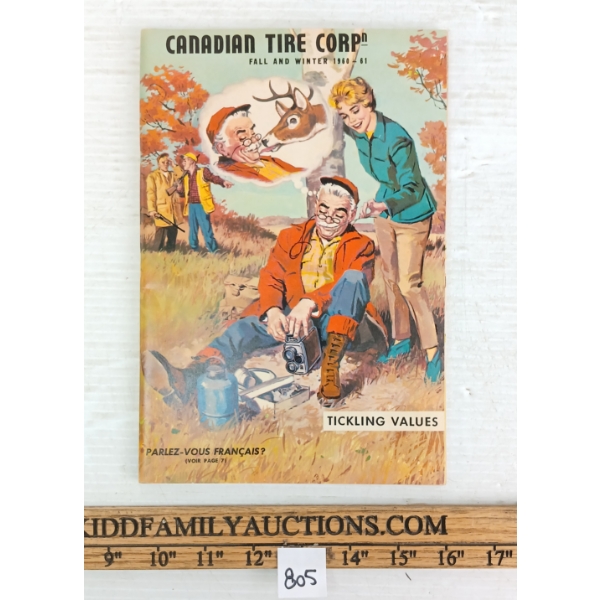 1960-61 CANADIAN TIRE CORP FALL & WINTER TICKLING VALUES CATALOGUE 