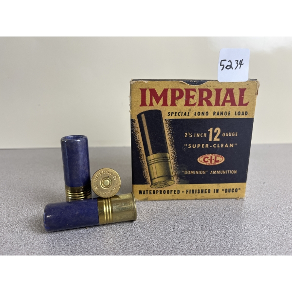 COLLECTABLE AMMO: 25X IMPERIAL 12 GA 2-3/4IN  1-1/4 OZ AAA SHOT 