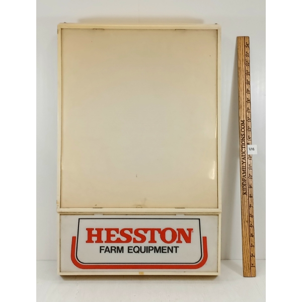 HESSTON FARM EQUIPMENT LIGHT UP SIGN DISPLAY