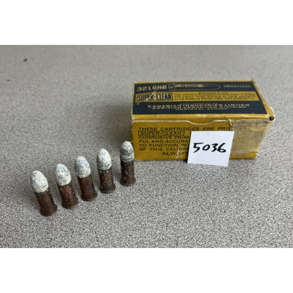  AMMO: 36X CIL .32 LONG RING FIRE 90GR. SMOKELESS