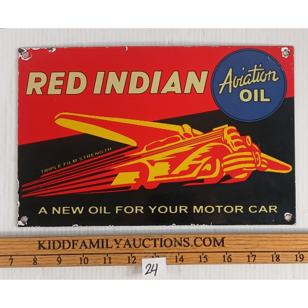 RED INDIAN AVIATION OIL - SSP SIGN