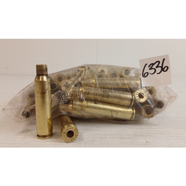 BRASS: 49X MIXED 6.5X55CAL UNPRIMED