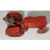 Image 5 : ARCADE TOY(?) CAST IRON MCCORMICK DEERING TRACTOR W/ NICKEL & CAST IRON DRIVERS 