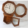 Image 2 : 1926 ARTHUR PEQUEGNAT "BRANDON" OAK 12 DIAL CLOCK