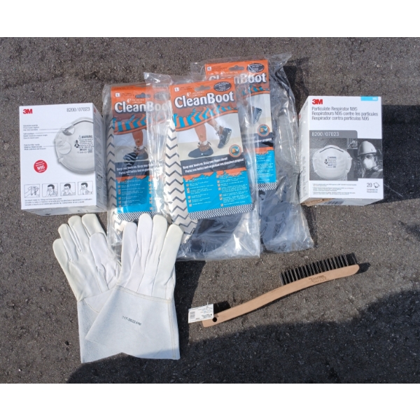 JOB LOT - MASKSGLOVES, CLEAN BOOT COVERS