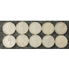 Image 2 : LOT OF 10 - 1961-1964 CDN 10 CENT COINS