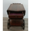 Image 8 : MID-CENTURY DROP LEAF TEA CART W/ GLASS TRAY