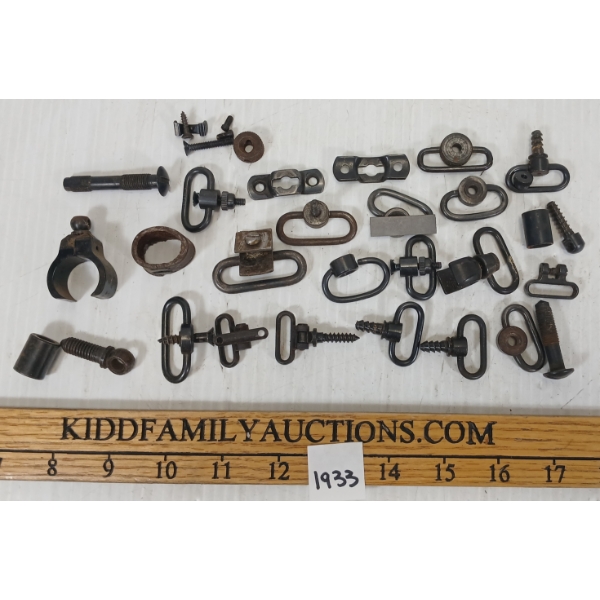 QTY OF FIREARMS PARTS - INCL SWIVELS