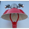 Image 3 : GAS PUMP ISLAND LIGHT W/ PORCELAIN SHADE