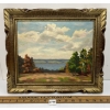 Image 1 : "OWEN SOUND BAY" BY LEONA GAELICHER - FRAMED OIL ON CANVAS BOARD