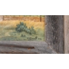 Image 3 : "OLD HOMESTEAD" BY PAUL KRAPF (PRS AMERICAN ARTIST) - FRAMED ACRYLIC & WATERCOLOUR ON BOARD
