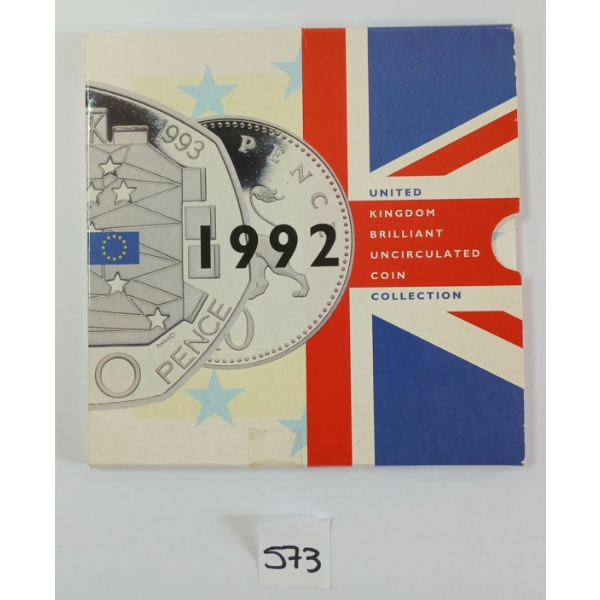 1992 UK BRILLIANT UNCIRCULATED COIN COLLECTION