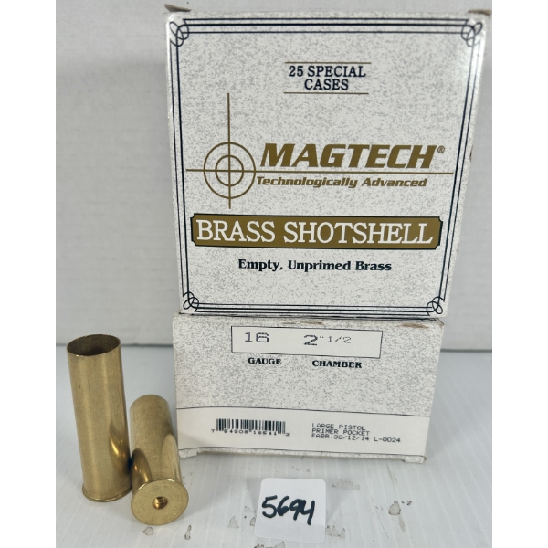 BRASS: 50X MAGTECH 16 GA 2-1/2 IN - AS NEW
