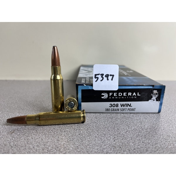 AMMO: 20X FEDERAL .308 WIN 180 GR. SP 