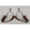 Image 2 : PAIR OF SPURS W/ SILVER ENGRAVING