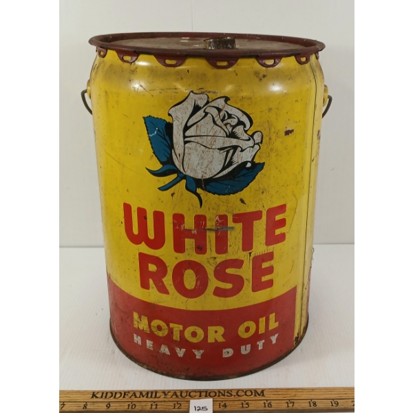 WHITE ROSE HEAVY DUTY MOTOR OIL CAN - 5 GAL