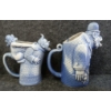 Image 4 : LOT OF 4 - SHAFER & VATER CERAMIC PITCHERS