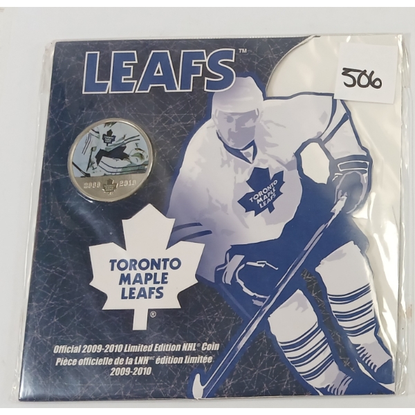2009-2010 RCM 50 CENT COIN - TORONTO MAPLE LEAFS