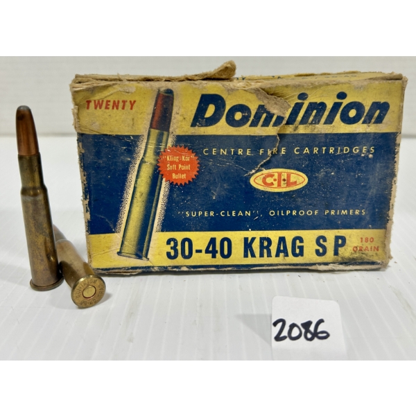 AMMO: 20X CIL .30-40 KRAG - 180 GR SP