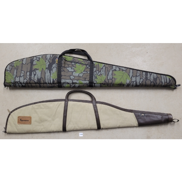LOT OF 2 - LONG SOFT GUN CASES - BROWNING & KOLPIN
