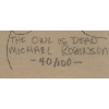 Image 3 : "THE OWL IS DEAD" BY MICHAEL ROBINSON (1948-2010) - FRAMED PRINT