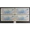 Image 2 : LOT OF 4 - 1972 CDN $5 BANKNOTES 