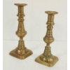 Image 1 : LOT OF 2 - BRASS CANDLESTICK HOLDERS