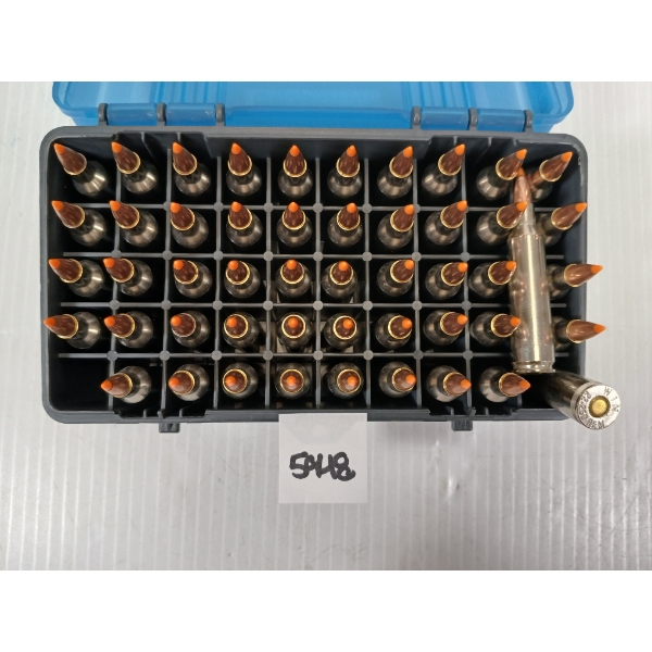 AMMO: 50X MIXED .22-250 WIN - 55GR - BALLISTIC TIP - RELOADS 