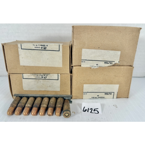 AMMO: 160X 7.62X25 MM TOKAREV - MILITARY FMJ