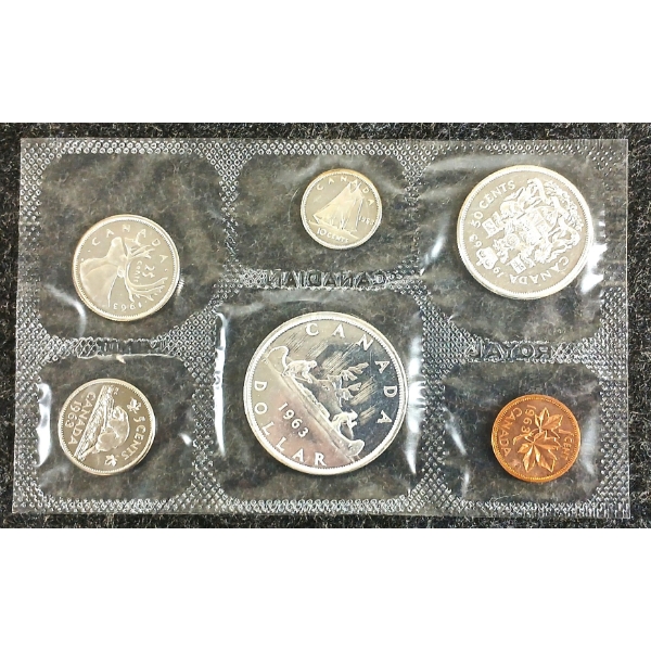 1963 CDN UNCIRCULATED PROOF SET - VOYAGEUR