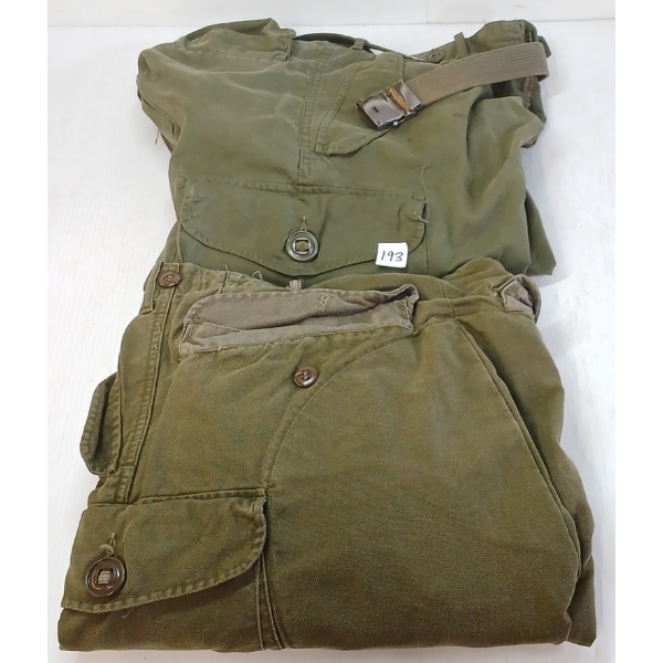 LOT OF 2 - 1963 WINTER & 1968 SUMMER CDN ARMY COMBAT PANTS