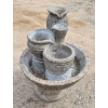 FOUR TIER CEMENT GARDEN FOUNTAIN 