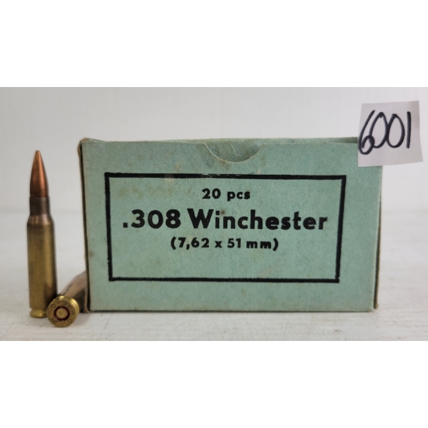AMMO: 15X MILITARY ISSUED .308WIN - FMJ