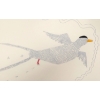 Image 4 : LOT OF 2 - BIRD & WALRUS W/ KAYAKS - SIGNED - PRINT & COLOURED MARKER ON PAPER