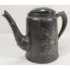 Image 1 : PEWTER FLORAL COFFEE KETTLE