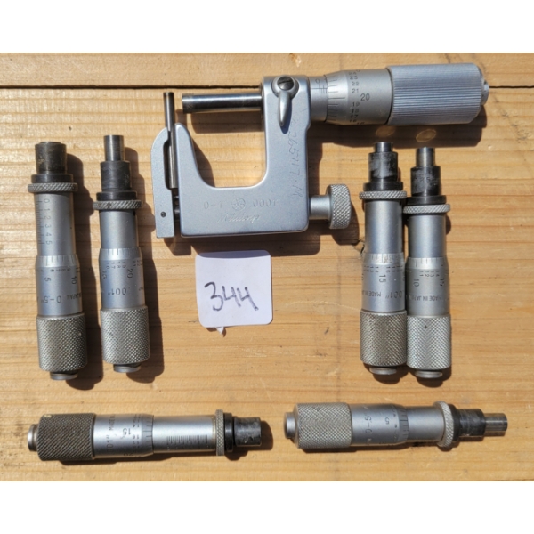 LOT OF 7 - MITUTOYO MICROMETERS