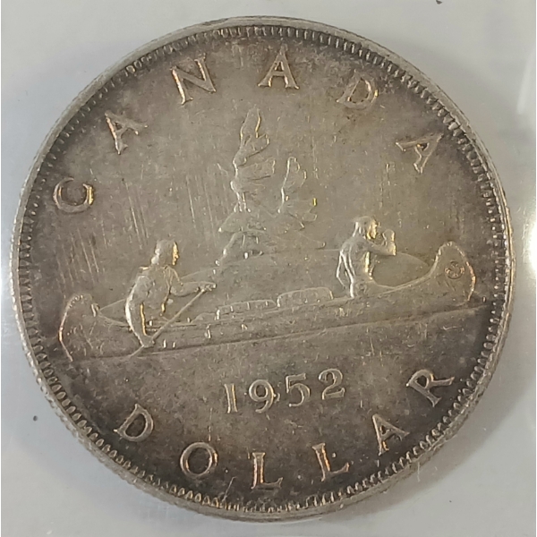 1952 CDN SILVER DOLLAR - ICCS GRADED