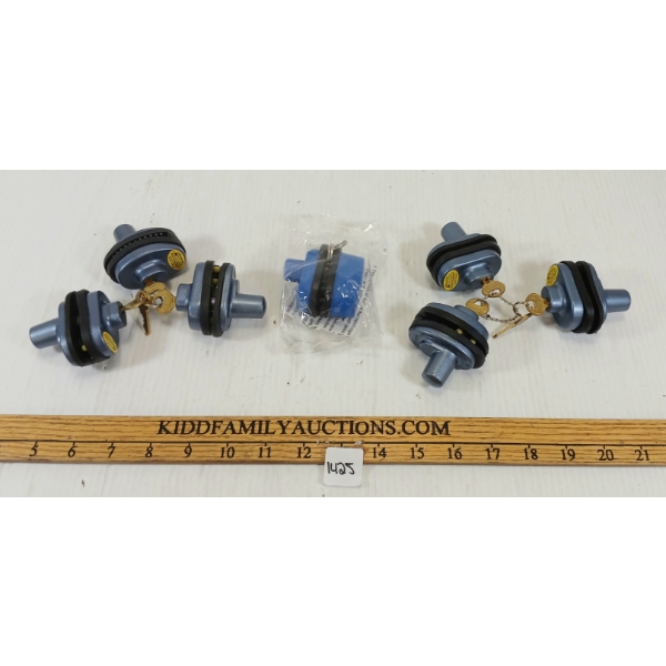 LOT OF 7 - GUN LOCKS W/ KEYS