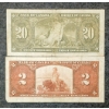Image 2 : LOT OF 2 - 1937 CDN $2 & 20 BANKNOTES