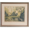 Image 1 : "RYNDIJK VILLAGE (HOLLAND)" BY NICHOLAS HORNYANSKY (1896-1965) - FRAMED ETCHING