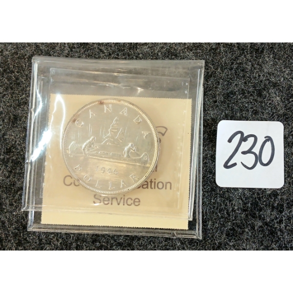 1946 CDN SILVER DOLLAR