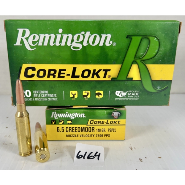 AMMO: 40X REMINGTON 6.5 CREED 140GR. SP