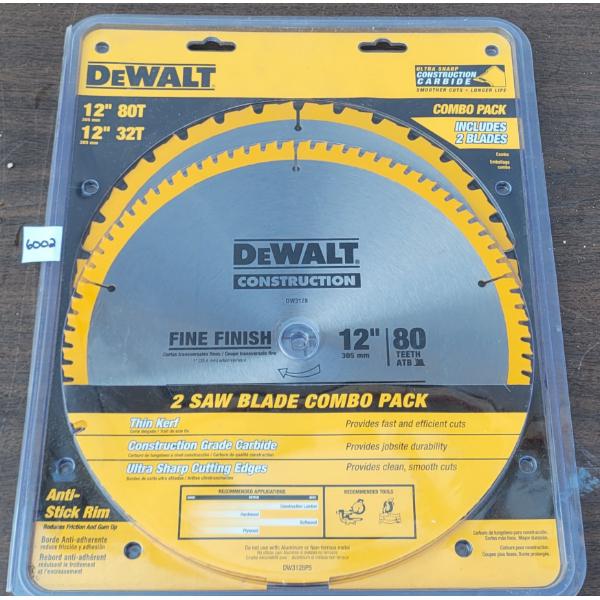 DEWALT 12IN SAW BLADES - AS NEW