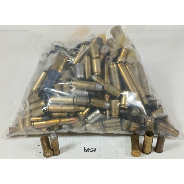 AMMO / BRASS: QTY OF MISC RNDS - INCL .45 AUTO, .38 SPL, ETC - 11.5LBS