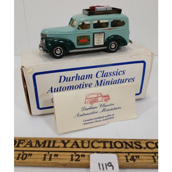 DURHAM CLASSICS DIECAST AUTOMOTIVE MINIATURE - 1941 CHEVROLET