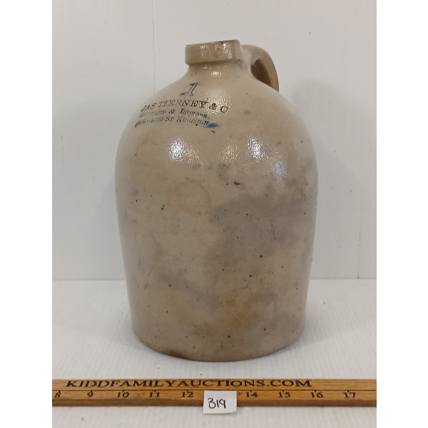 JAS TIERNEY & CO GROCERIES & LIQUORS GAL MERCHANT JUG