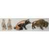 Image 5 : LOT OF 4 - CAST IRON BUFFALO & PIG COIN BANKS & GREYHOUND FIGURES