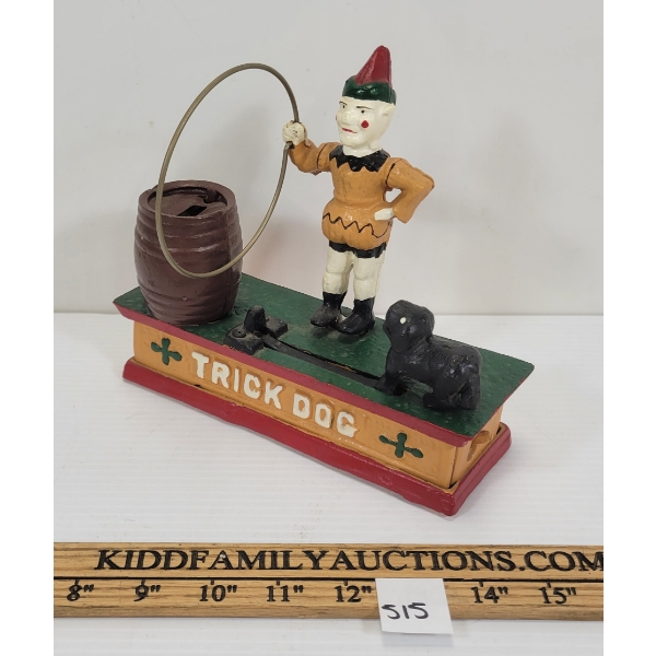 CAST "TRICK DOG" MECH COIN BANK