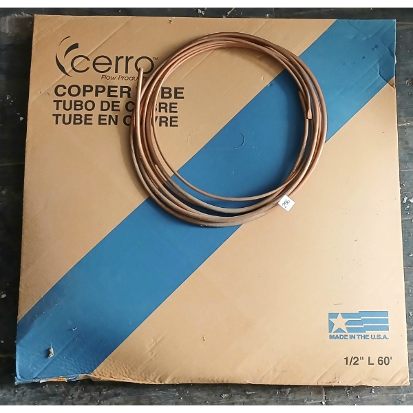 QTY OF 1/2" TYPE L COPPER TUBING