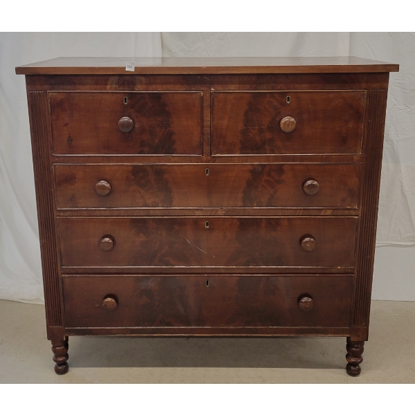 MAHOGANY ART DECO STYLE DRESSER 